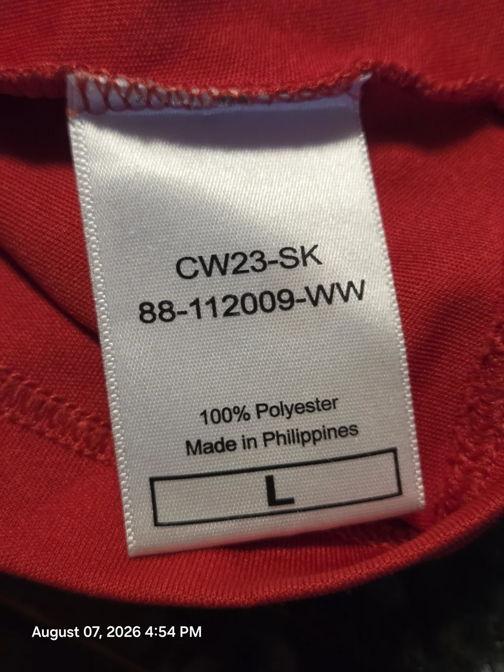 Champion Red Short Sleeve Tee with Heart Graphic